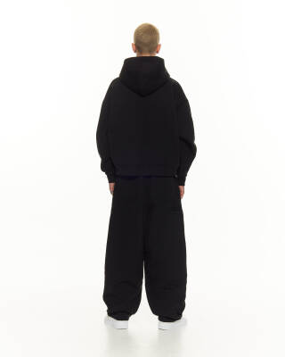 Black Zip Hoodie - 3