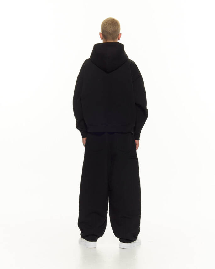 Black Zip Hoodie - 3