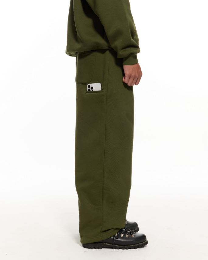 Green Straıght Leg Sweatpants - 2