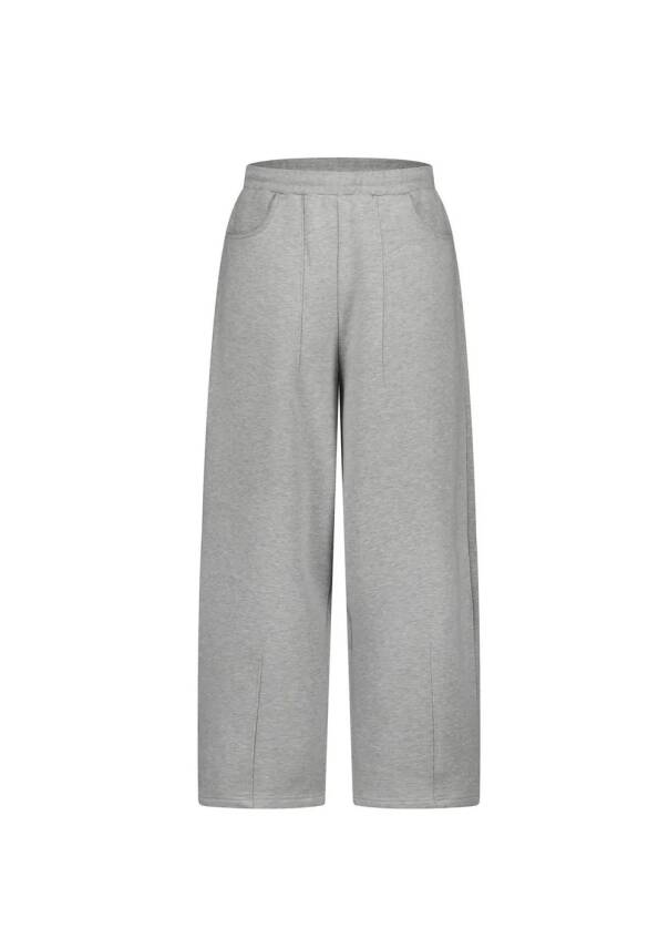 Grey Straıght Leg Sweatpants - 1