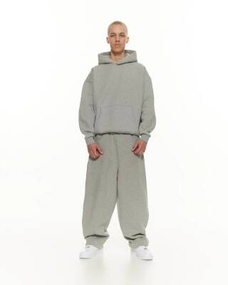 Grey Straıght Leg Sweatpants - 5