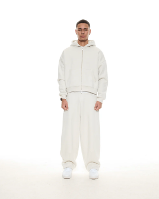 Krem Zip Hoodie - 1