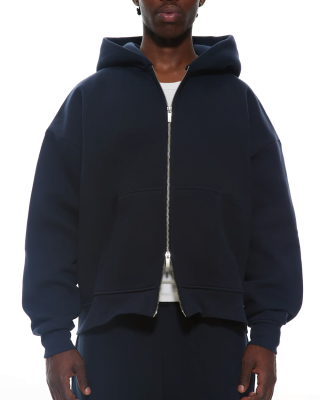 Lacivert Zip Hoodie - 3